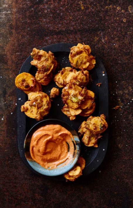 Morkor with smoked Salone fire mayo