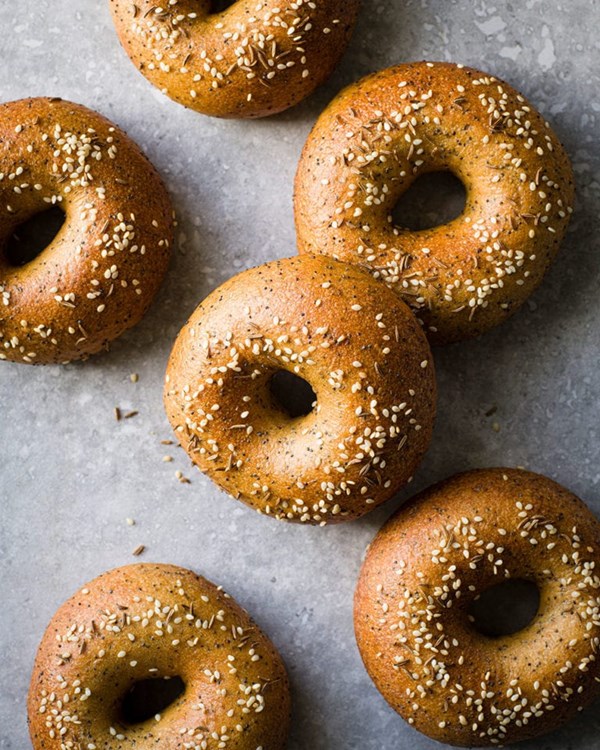 Morning baked bagels
