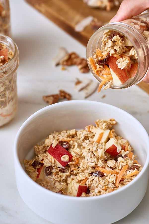 Morning glory overnight oats
