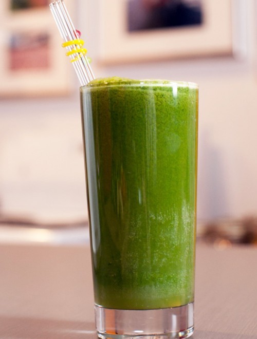 Morning green juice shazaam