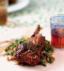 Moroccan barbecued lamb chanks