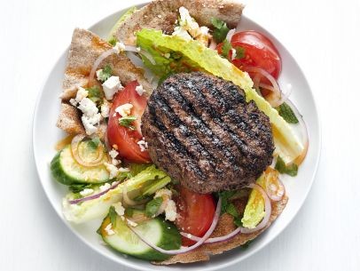 Moroccan burger salad