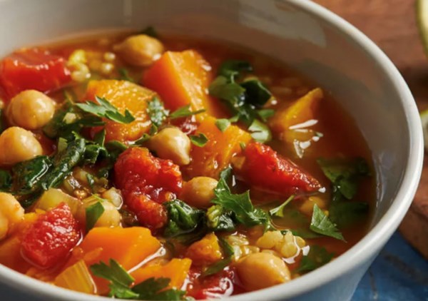 Moroccan butternut squash and chickpea stew