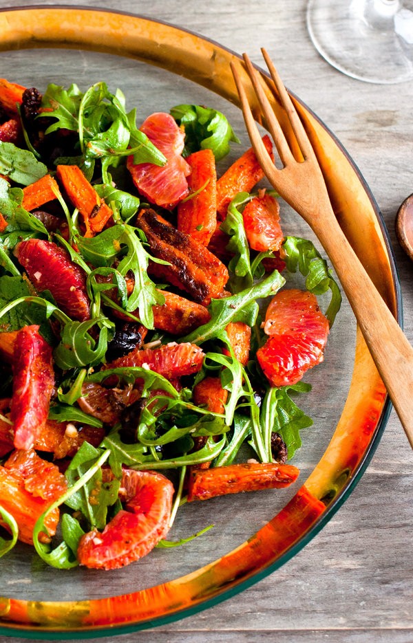 Moroccan carrot-blood orange salad