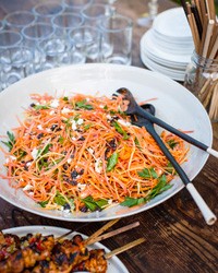 Moroccan carrot salad with spicy lemon dressing