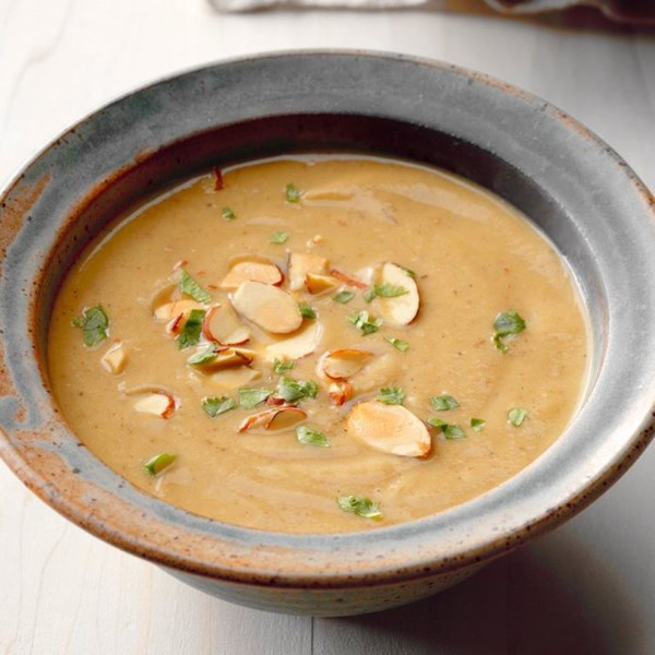 Moroccan cauliflower & almond soup
