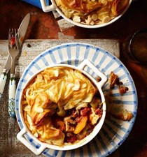 Moroccan chicken and lentil pies