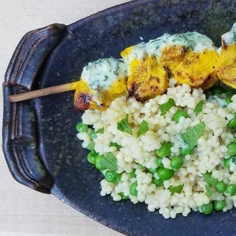 Moroccan chicken kebabs [Golden Fig Fine Foods]