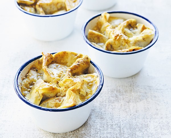 Moroccan chicken pies