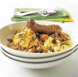 Moroccan chicken with olives and lemon