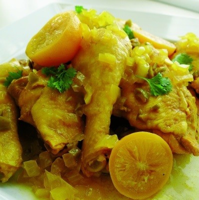 Moroccan chicken with preserved lemon and olives