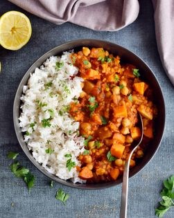 Moroccan chickpea stew