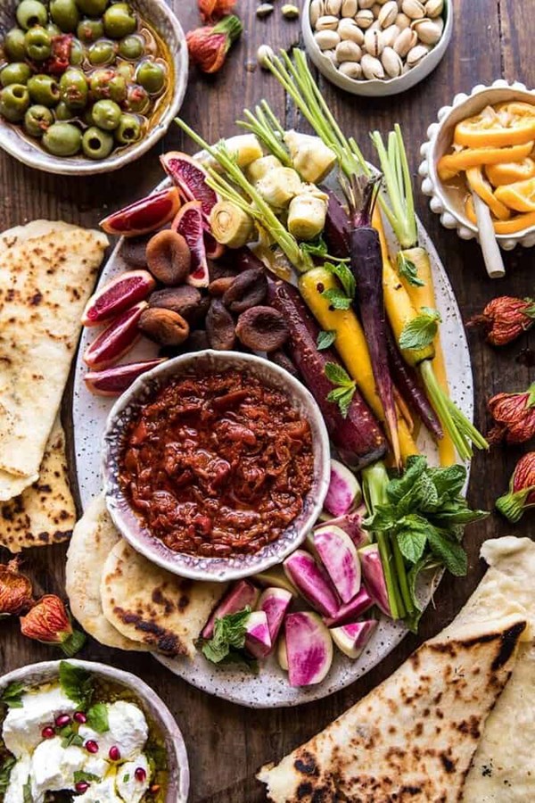 Moroccan dip platter