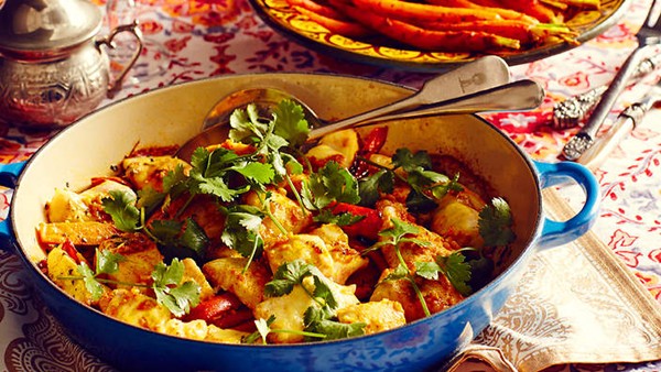 Moroccan fish (Chut b'chi zyu)