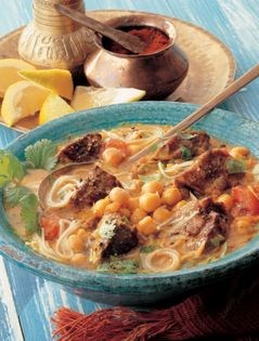 Moroccan lamb and lentil soup