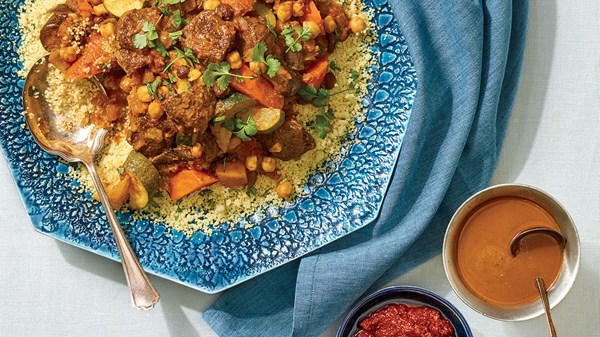 Moroccan lamb and seven-vegetable couscous