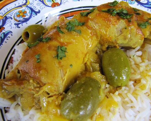 Moroccan lemon chicken with olives