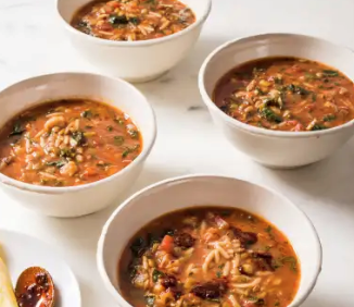 Moroccan lentil and chickpea soup (Harira)