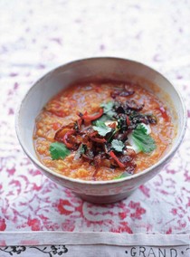 Moroccan lentil soup
