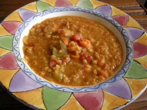 Moroccan lentil soup 