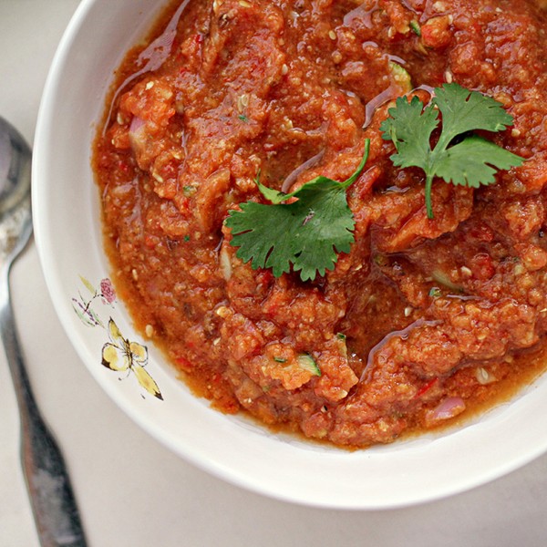 Moroccan red gazpacho