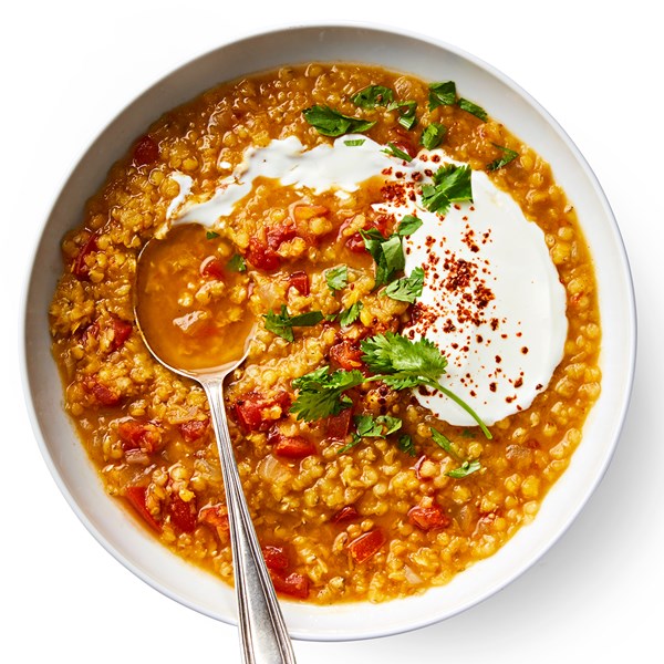 Moroccan red lentil soup