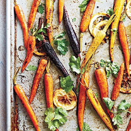 Moroccan-spiced baby carrots
