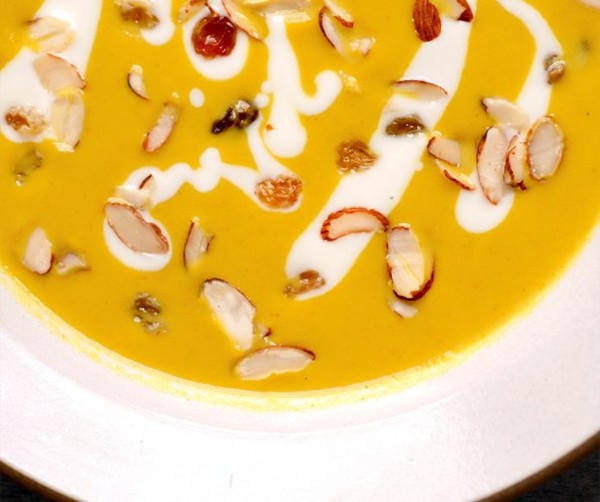 Moroccan-spiced eggplant soup