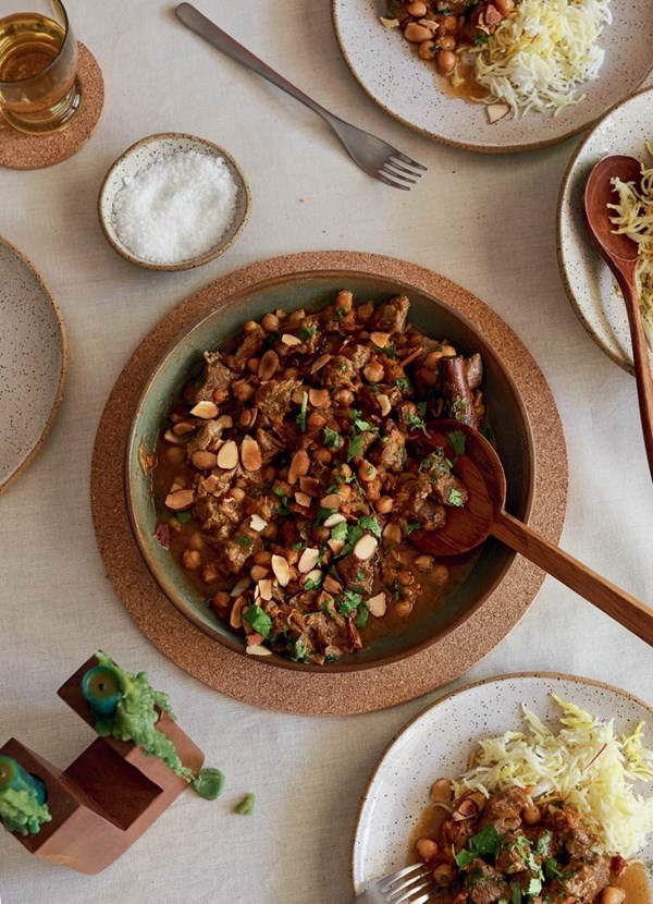 Moroccan spiced lamb, chickpeas & apricots