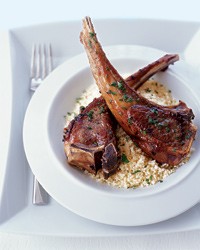 Moroccan-spiced lamb chops
