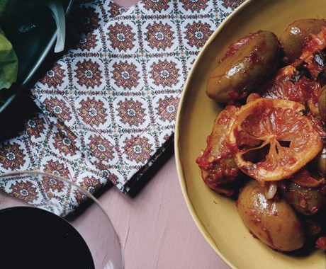 Moroccan spiced olives