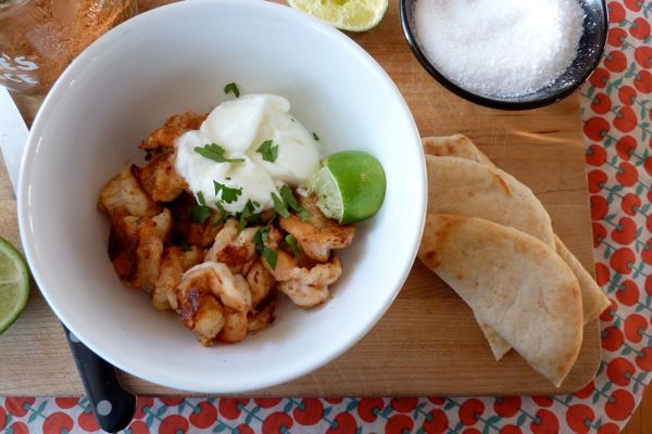 Moroccan spiced shrimp