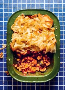 Moroccan-spiced vegetable pie