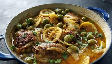 Moroccan-style chicken casserole