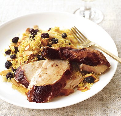 Moroccan-style roast chicken