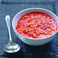 Moroccan tomato and chickpea soup