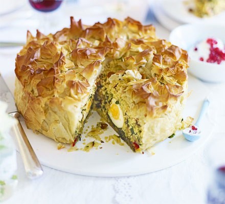 Moroccan veggie pastilla