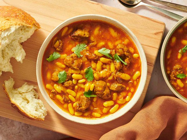 Moroccan white bean stew (Loubia)