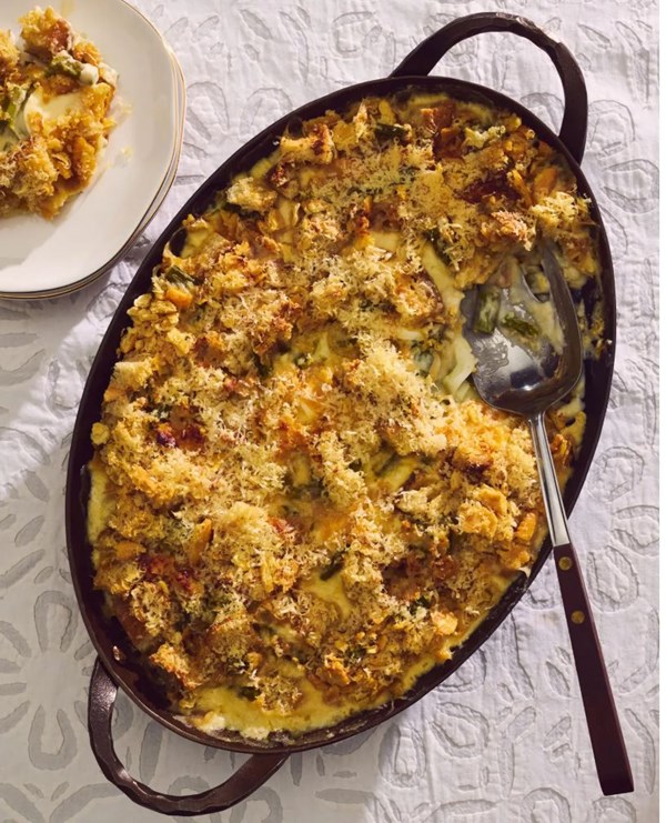 Mother's asparagus luncheon dish