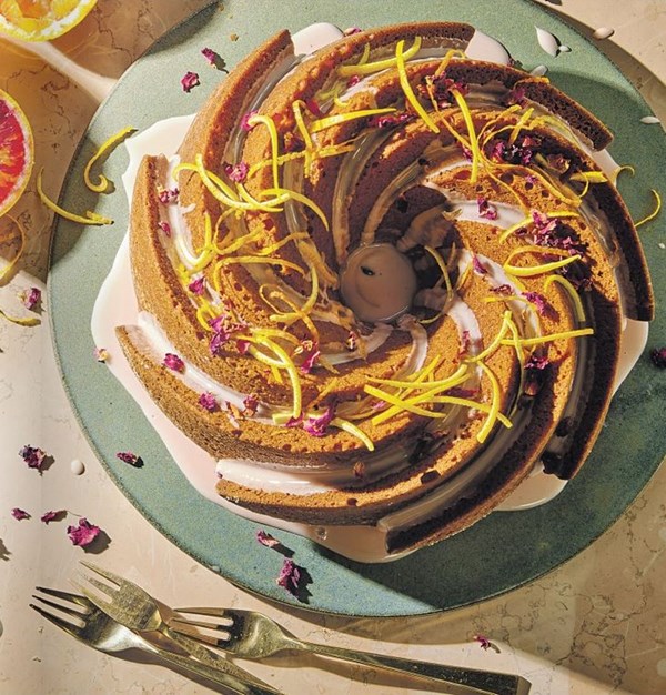Mother's Day cardamom & blood orange bundt cake