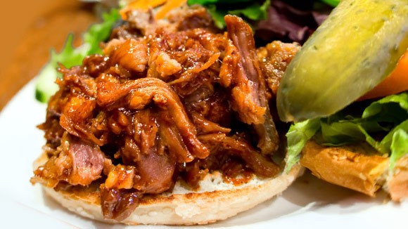 Mother's pulled pork sandwich