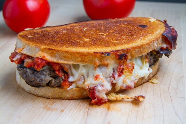 Moussaka patty melt