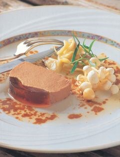 Mousse of duck livers with Sauternes jelly