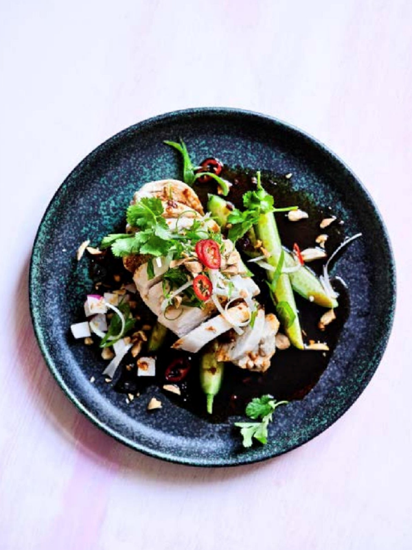 Mouthwatering white cut chicken
