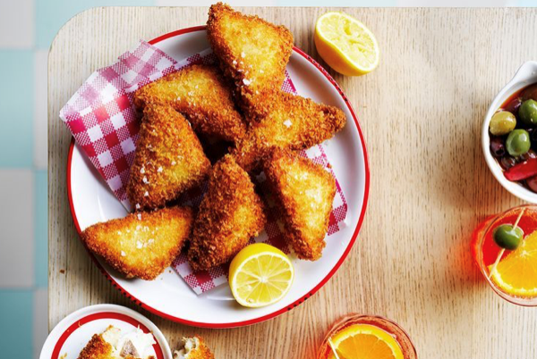 Mozzarella in carrozza with anchovies [Jake Cassar]