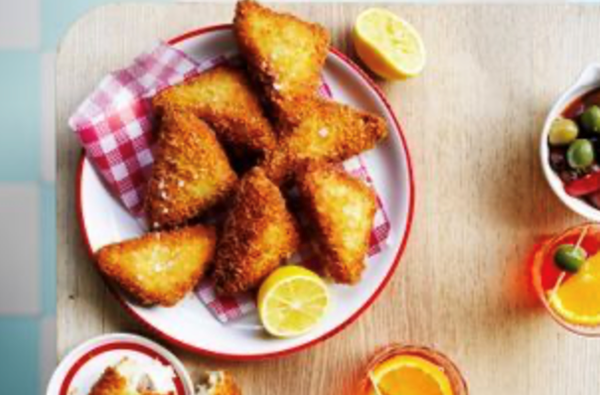 Mozzarella in carrozza with anchovies