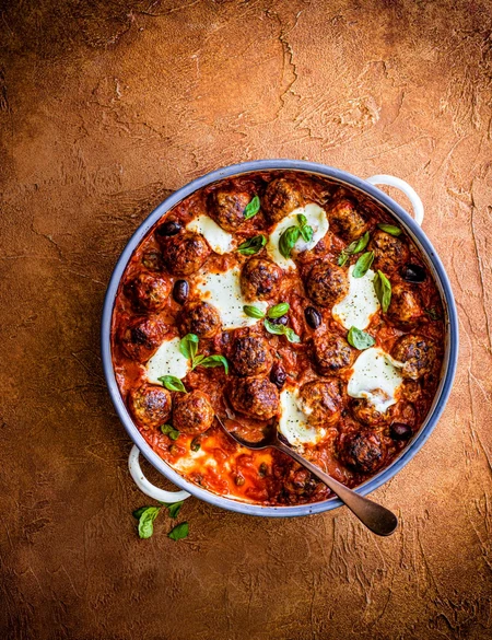 Mozzarella meatball melt
