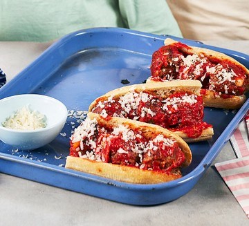 Mozzarella meatball subs