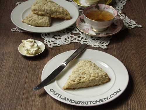 Mrs. Graham’s oatmeal scones with clotted cream