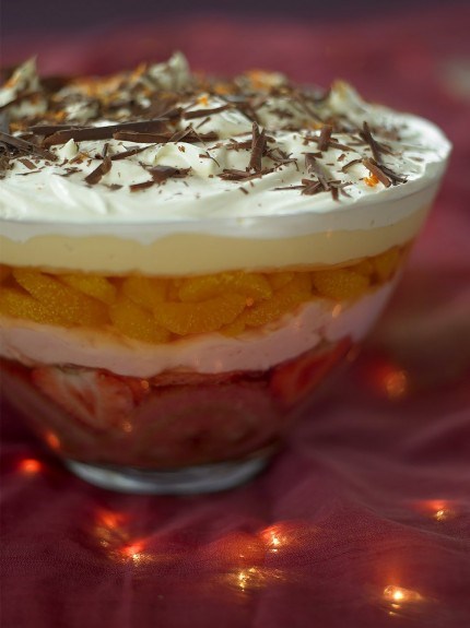 Mrs. Oliver's massive retro trifle
